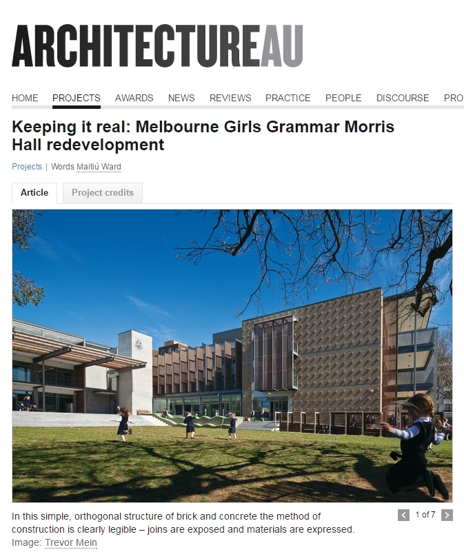 Clive Steele Partners, Melbourne Girls Grammar, Morris Hall Development, Structural and Civil Engineering